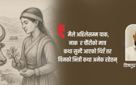 श्रवण दाइ, फेरि एउटा शैलुङको गीत लेख्नुस् है !