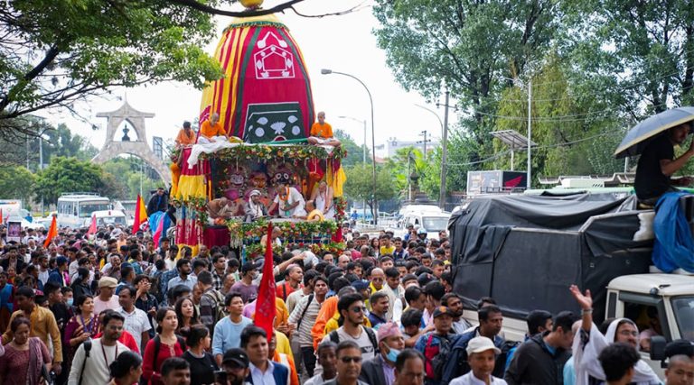 असार १३ गते काठमाडौंमा जगन्नाथ रथयात्रा हुँदै, राष्ट्रपति सहभागी हुने