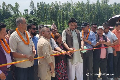 मनहरीमा पाँच वटा पक्की पुल उद्घाटन