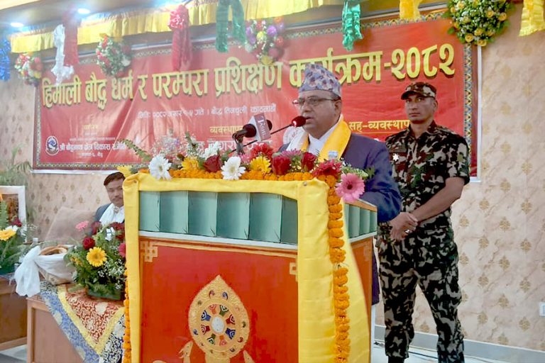 भारत र चीनको आस्थाको केन्द्र हो नेपाल : मन्त्री पाण्डे