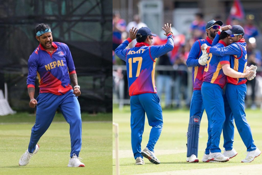 सन्दीपको घातक बलिङमा नेपाललाई स्कटल्याण्डको सामान्य लक्ष्य