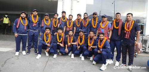 स्कटल्यान्डबाट फर्कियो नेपाली क्रिकेट टोली (तस्वीरहरू)