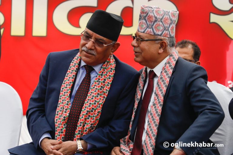 प्रचण्डसँग माधव नेपालले गरे छलफल