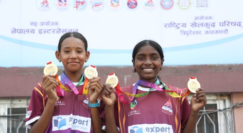 यू–१४ राष्ट्रिय विद्यालय खेलकुद : एथ्लेटिक्समा लुम्बिनी च्याम्पियन