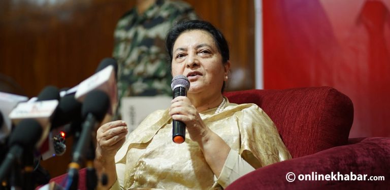 पत्रकार सम्मेलन गरेर विद्या भण्डारीले के भनिन् ? (पूर्णपाठ)