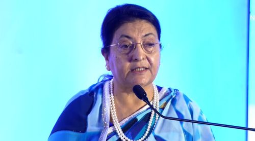 समृद्धि मुठ्ठीभर मानिसहरूका लागि मात्रै होइन : पूर्वराष्ट्रपति भण्डारी (भिडियो)