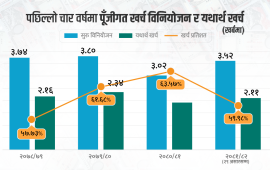असारको २९ दिनमा ६८ अर्ब पूँजीगत खर्च, प्रगति ६० प्रतिशत मुनि