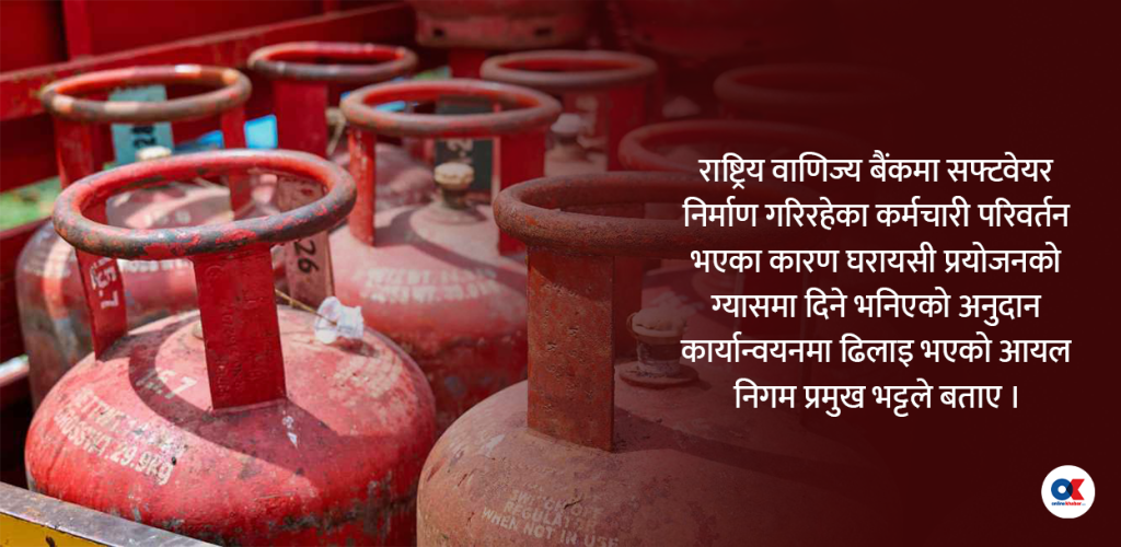 घरायसी प्रयोजनको ग्यासमा दिने भनिएको अनुदान किन भएन ६ महिनासम्म कार्यान्वयन ?