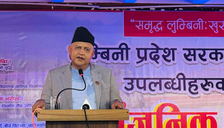 लुम्बिनीका मुख्यमन्त्री आचार्यको दाबी : राजस्व वृद्धि, कानुन निर्माण र सुशासनमा प्रगति