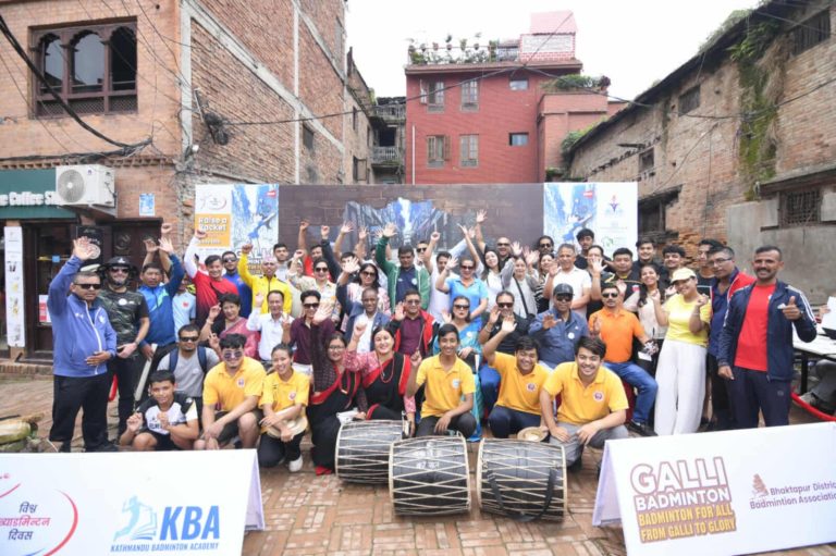 भक्तपुरमा कार्यक्रम गरी विश्व ब्याडमिन्टन दिवस मनाइयो