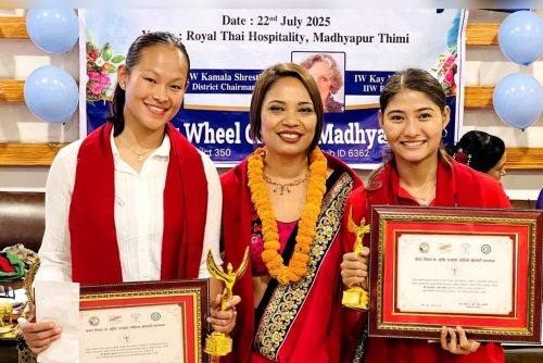 एरिका र अञ्जनालाई इनर ह्‍वीलको सम्मान