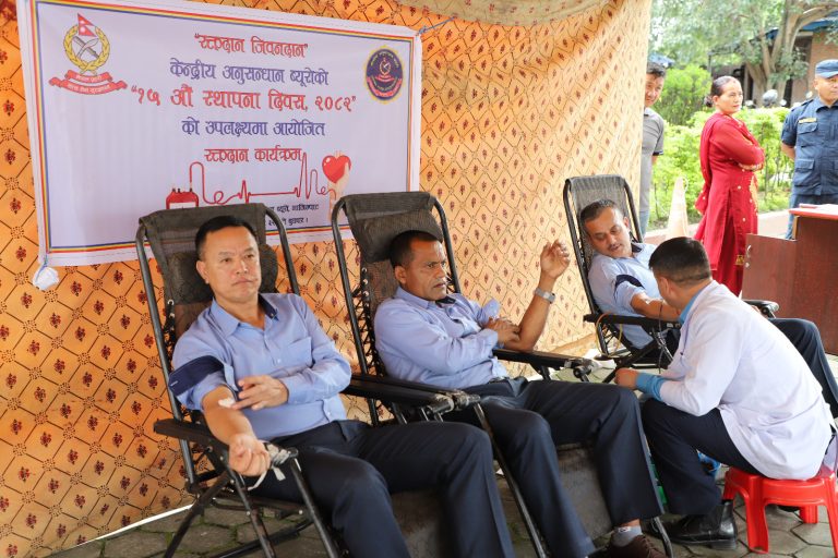 सीआईबीको १५औं वार्षिकोत्सवमा रक्तदान