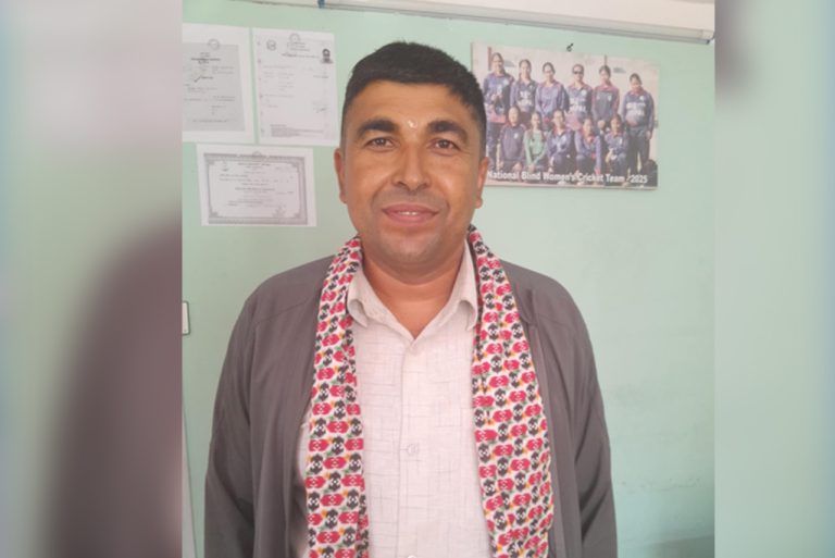 राष्ट्रिय दृष्टिविहीन खेलकुद संघको १४औं साधारण सभाबाट नयाँ नेतृत्व चयन