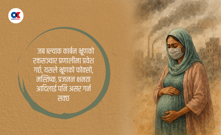 प्रदूषित वायुले गर्भको शिशुलाई गम्भीर असर