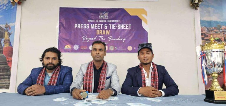 किंग्स टी-टेन इन्डोर क्रिकेट प्रतियोगिता साउन ९ देखि