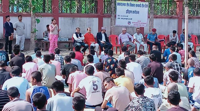 लुम्बिनी प्रदेशका बाल सुधार गृहमा सकारात्मक सोचसम्बन्धी तालिम