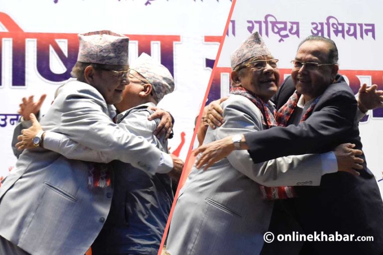 अंगालोमा बाँधिए माधव-झलनाथ-बामदेव (तस्वीरहरू)