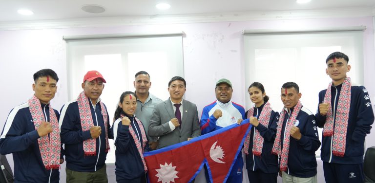 नेपाली पारा तेक्वान्दो टोली मलेसिया जाँदै