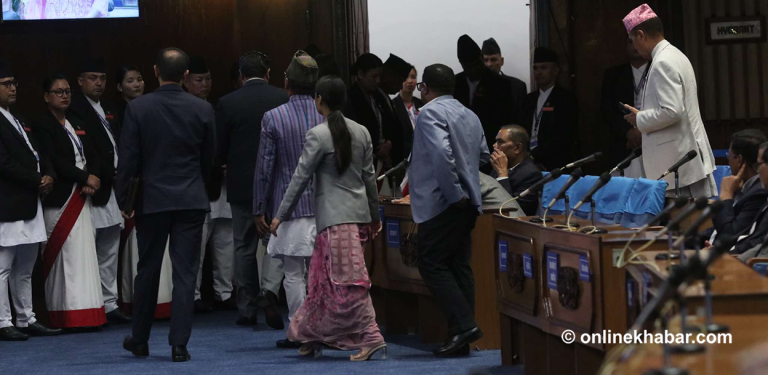 ५८औं दिन पनि संसद्‍मा रास्वपा र राप्रपाको अवरोध