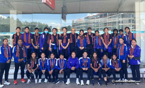 नेपाली महिला फुटबल टोली स्वदेश फर्कियो