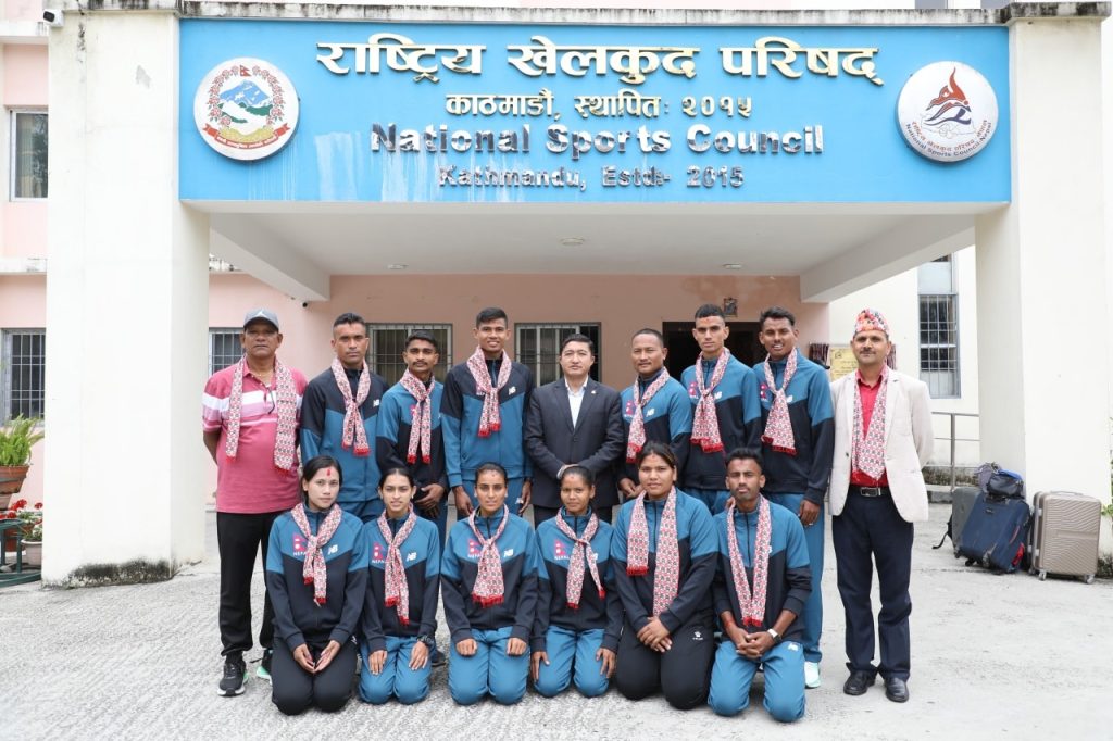 एथलेटिक्स टोली भारत प्रस्थान
