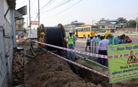 चितवनमा भूमिगत विद्युतीकरणको काम ८० प्रतिशत सकियो