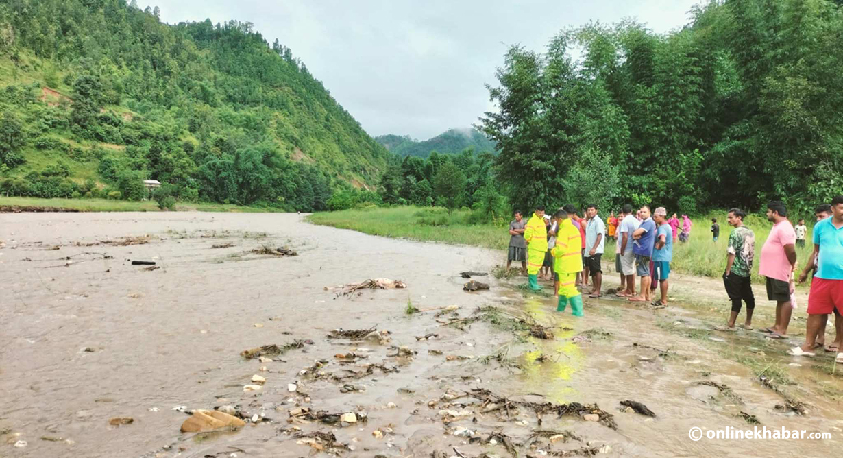 गुल्मीमा छल्दी खोलाले बगाएर एक जनाको मृत्यु