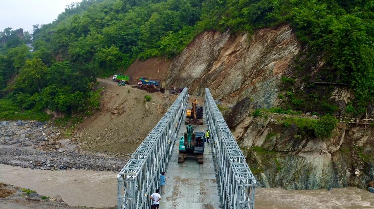 पाँचथरको हेवा खोलामा बेलिब्रिज उद्घाटन, सवारी आगमनमा सहज