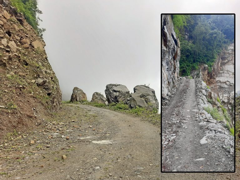 सङ्खुवासभामा सुख्खा पहिरो, उत्तर-दक्षिण कोशी राजमार्ग अवरुद्ध