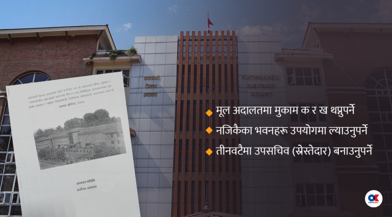 काठमाडौं जिल्ला अदालतलाई तीन भागमा टुक्र्याउने तयारी