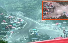 भारतको उत्तराखण्डमा आरीघोप्टे वर्षापछि भीषण बाढी, ४ जनाको मृत्यु, ५० बेपत्ता
