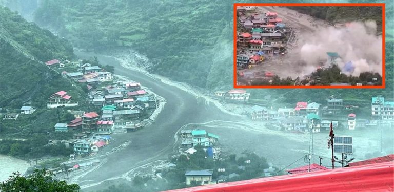 भारतको उत्तराखण्डमा आरीघोप्टे वर्षापछि भीषण बाढी, ४ जनाको मृत्यु, ५० बेपत्ता