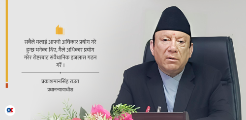 ‘मैले संविधानले दिएको अधिकार प्रयोग गरेँ’