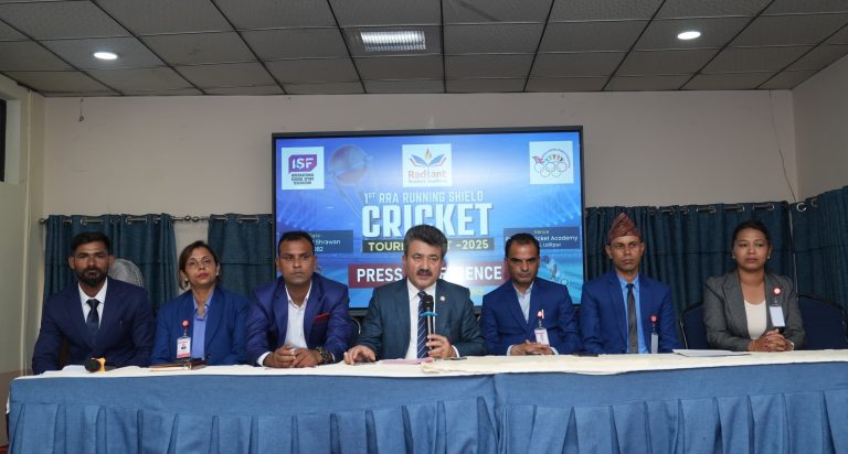 आरआरए रनिङ सिल्ड क्रिकेट सोमबारदेखि