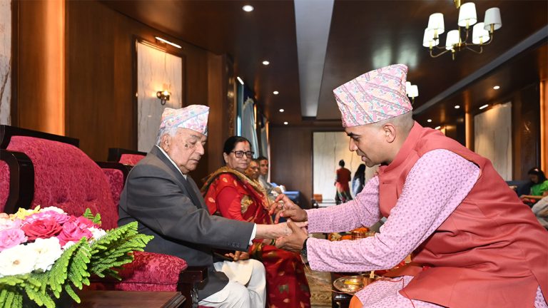 राष्ट्रपति पौडेलबाट रक्षाबन्धन ग्रहण