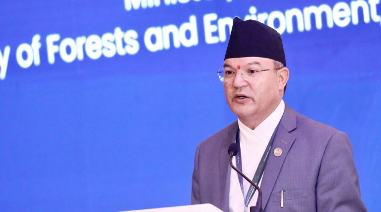 हामी जलवायु परिवर्तनको दु:खद अनुभव व्यहोरिरहेका छौं : वनमन्त्री शाही