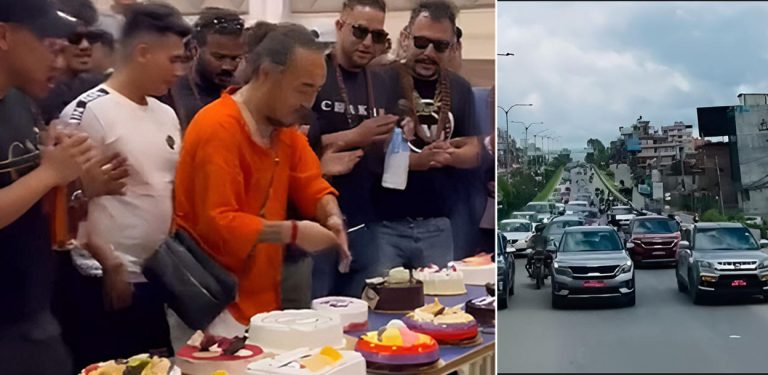 पोइन्ट टु-टु राइफलसहित एस्कर्टिङ, जन्मदिन मनाउन मलेसियादेखि आएका थिए पाहुना