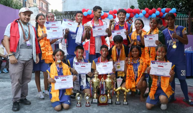 अन्तर स्कुल फुटसलको उपाधि शाम्भवी स्कुलले जित्यो