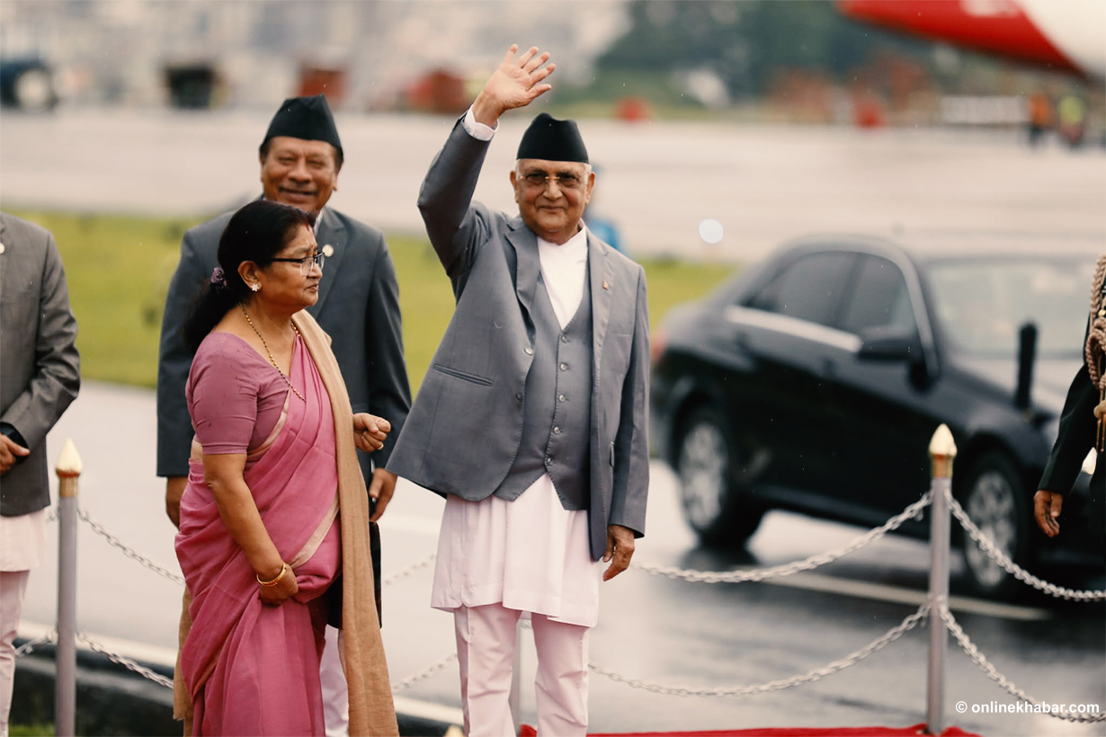 प्रधानमन्त्री ओली चीन प्रस्थान, यस्तो छ भ्रमण तालिका
