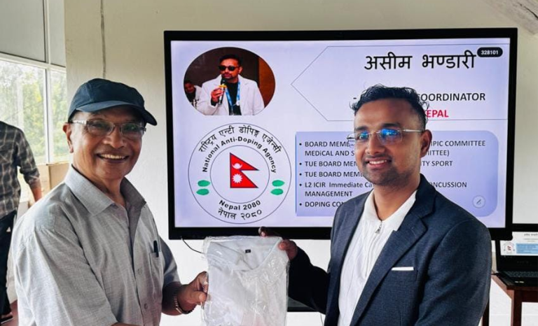 त्रिविमा पहिलो पटक एन्टी–डोपिङबारे सचेतना