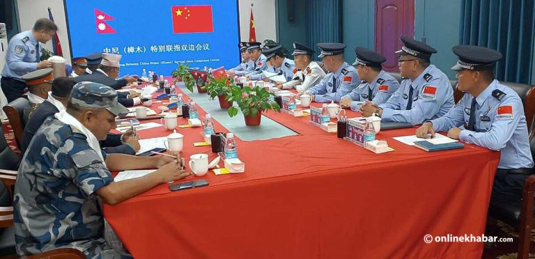 नेपाल-चीन सीमा सुरक्षा बैठक : विपद् व्यवस्थापन, सीमा सुरक्षा र नाका सञ्चालनबारे छलफल