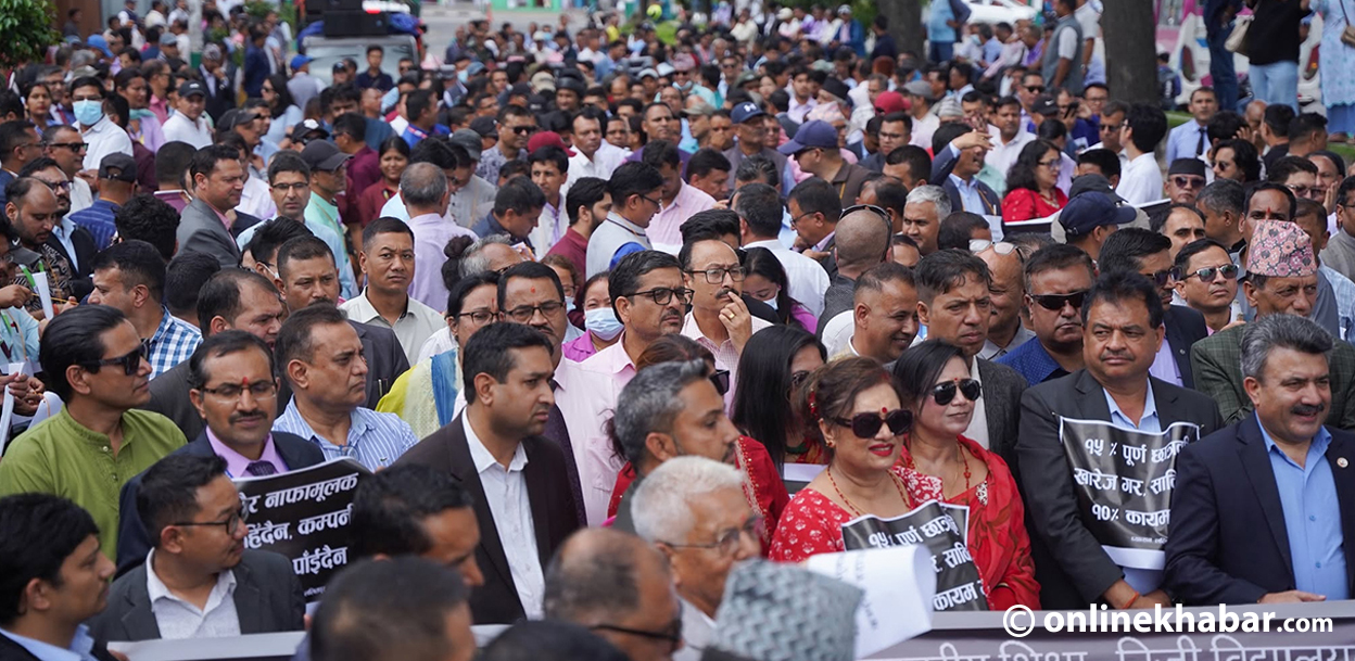 सांसदलाई निजी विद्यालय सञ्चालकको चेतावनी- फोटो सार्वजनिक गर्ने, ०८४ मा भोट नहाल्ने
