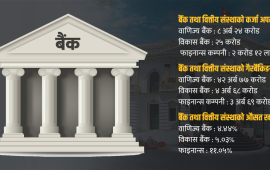 वित्तीय क्षेत्रका समस्या उस्तै, अपलेखन दोब्बर, गैरबैंकिङ सम्पत्ति १५ अर्ब बढ्यो