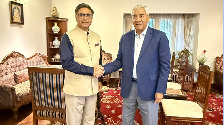कांग्रेस सभापति देउवा र भारतीय विदेश सचिव मिश्रीबीच भेटवार्ता