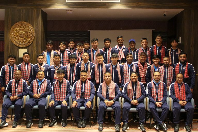 एएफसी यू-२३ एसियन कप खेल्न जाने नेपाली टोलीको बिदाइ