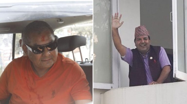 दुर्गा प्रसाईंलाई स्वागत गर्न पुगे कांग्रेस सांसद सुनील शर्मा