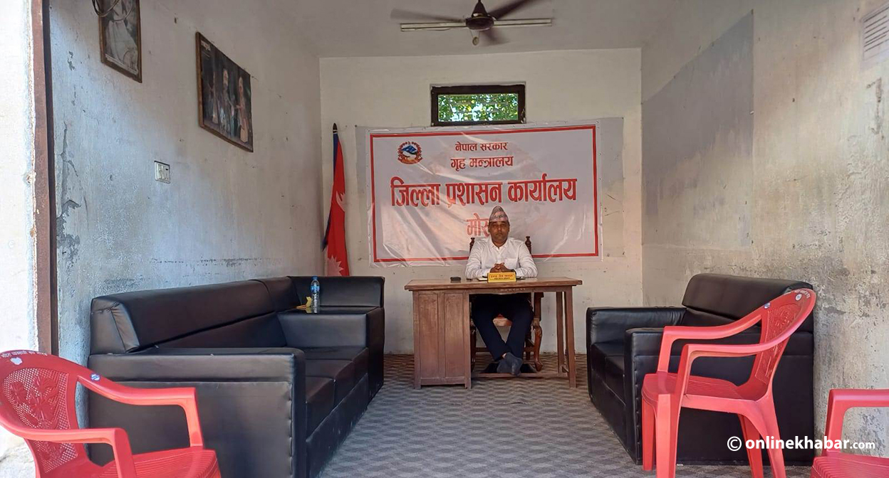 मोरङका सीडीओ सटरमा, दाताको सहयोगमा बन्दैछ कार्यालय