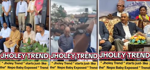 दलहरू सुध्रिने संकेत नदेखेका युवाले टिकटकमा थाले ‘एक्स्पोज झोले’ ट्रेन्ड