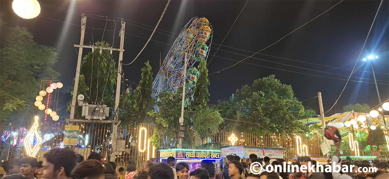 जनकपुरको राजदेवी मन्दिरमा राखिएको झुला भाँचियो