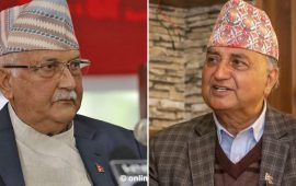 ओलीलाई भेट्न गुण्डु पुगे पोखरेलसहितका नेताहरू